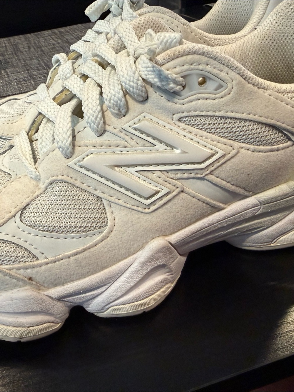New Balance Kids White Lace-Up Athletic Sneakers
